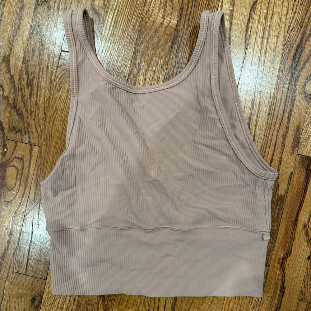 Tan lululemon ribbed tank top